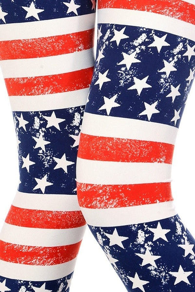 American Flag Leggings