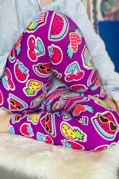 Tutti Frutti Sticker Leggings