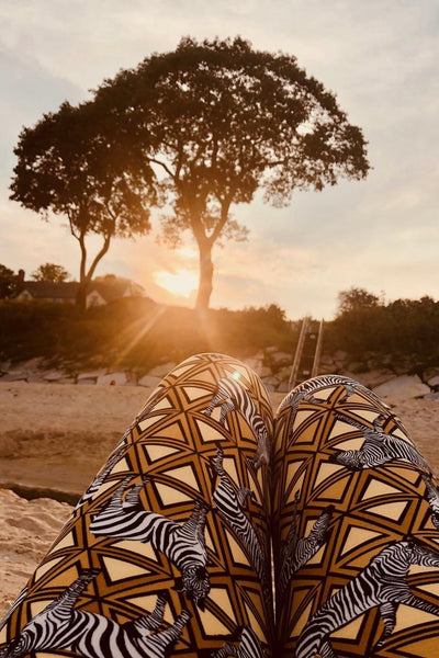 Yoga Waist 3” Zebra Print Leggings
