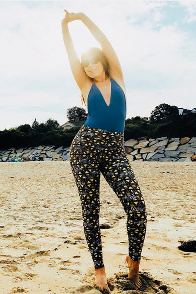 Yoga Waist 3” Zebra Print Leggings