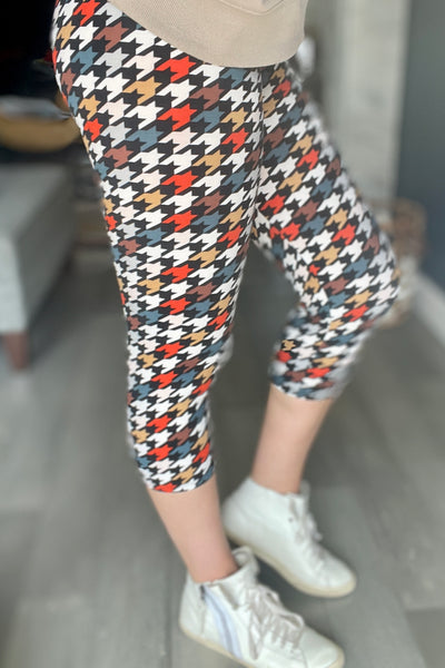 Abstract Print Capris(Multiple Choice)