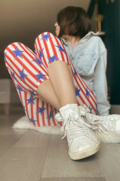 American Flag Capri Leggings(Multiple)