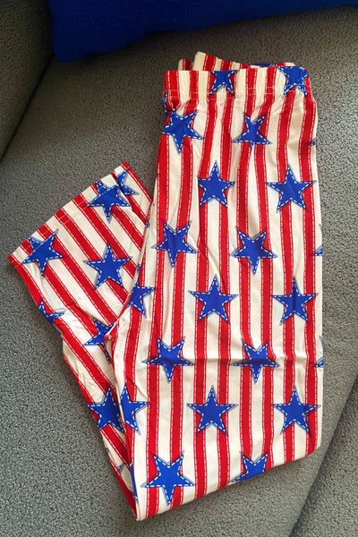 American Flag Capri Leggings(Multiple)