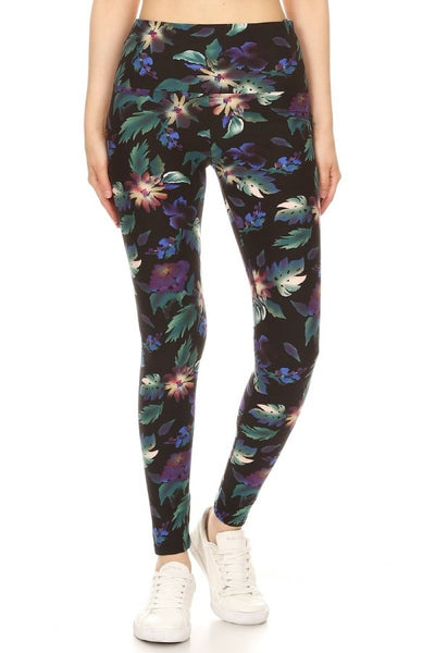 Yoga Waist 5" Tropicana Print Leggings