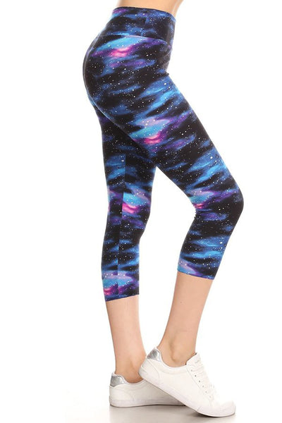 Abstract Print Capris(Multiple Choice)