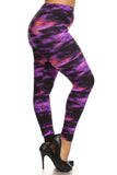Yoga Waist Galaxy Print QUEEN SIZE Leggings