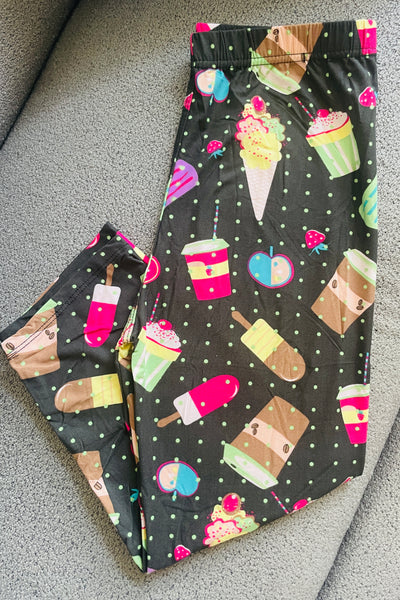 Ice-cream Print Capris