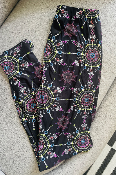 Kaleidoscope Print Leggings