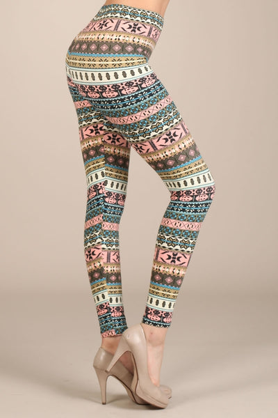 Fair isle print leggings outlet