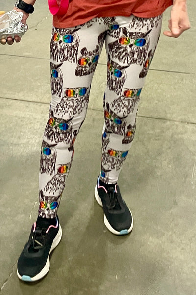 Owl Print Leggings (Regular Waist)