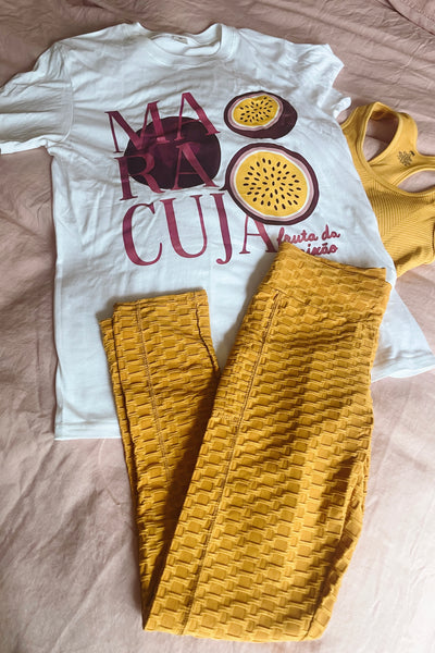 Yoga Waist Solid BUBBLE Textured Active Leggings with POCKETS