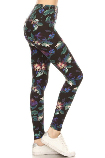 Yoga Waist 5" Tropicana Print Leggings