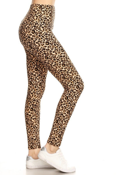 Yoga Waist 5" Cheetah Print Leggings