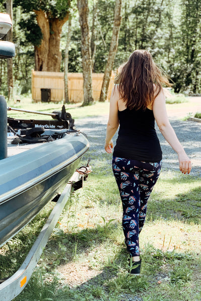 Brown and white leggings 2025