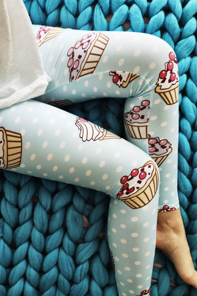 Cupcake Print Leggings