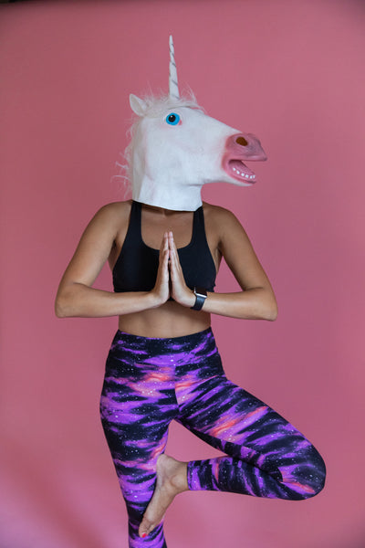 Yoga Waist (5”) Galaxy Print Leggings