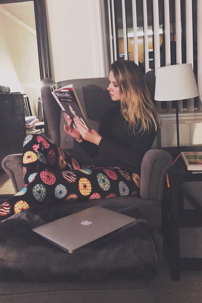 Yoga Waist 5" Donut Print Leggings