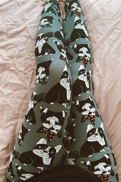 French Bulldog Print Leggings
