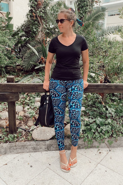 Mosaic Print Queen Size Leggings