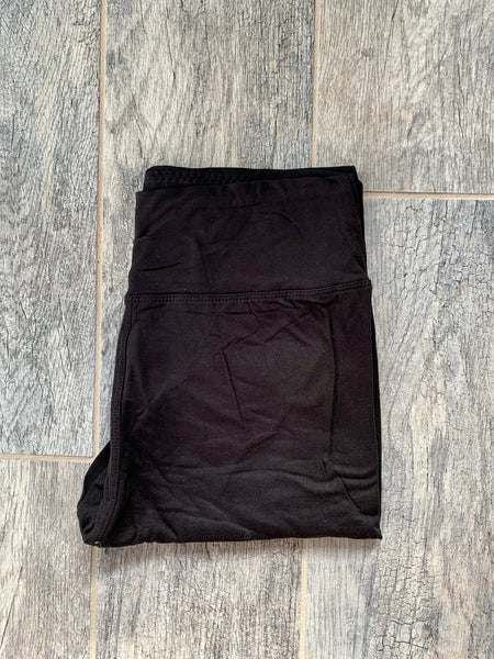 Yoga Waist 3" Solid Color Basic Leggings