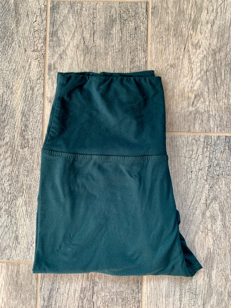 Yoga Waist 5" Solid Color Basic Leggings