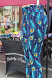 Yoga Waist 3” Peacock Feathers Print Leggings