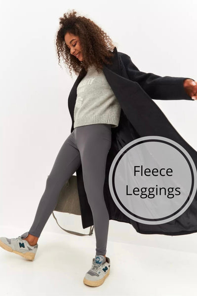 Solid Color Yoga Waist 5 FLEECE Lined Sweater Leggings (S/M, L/XL) –  CELEBRITY LEGGINGS
