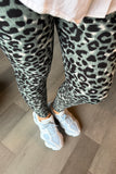 Gray Cheetah Print OS Leggings