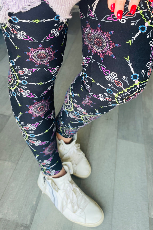 Kaleidoscope Print Leggings