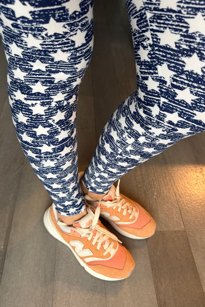American Flag STARS Leggings