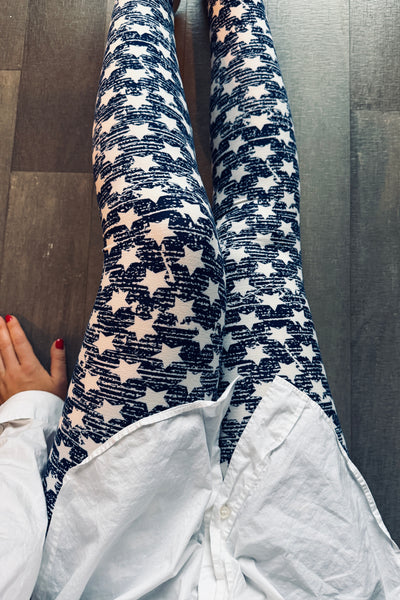 American Flag STARS Leggings