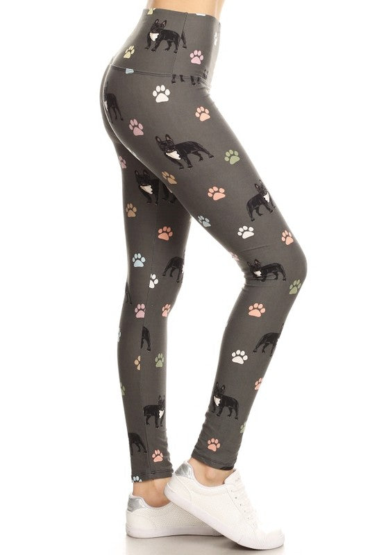 French Bulldog Print Leggings