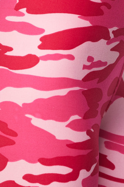 Pink Army Print Leggings