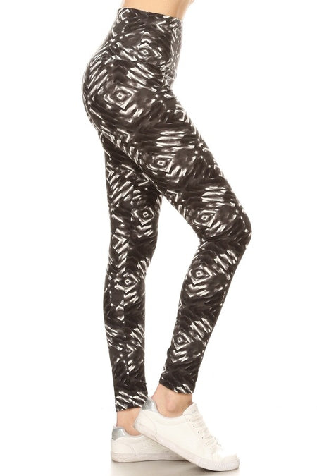 5 Inch Yoga Waist Leopard Print Leggings