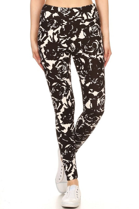 Yoga Waist (5 Inch) Cat Print Leggings