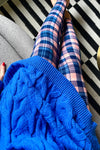 Blue/Pink Plaid Yoga Waist 5