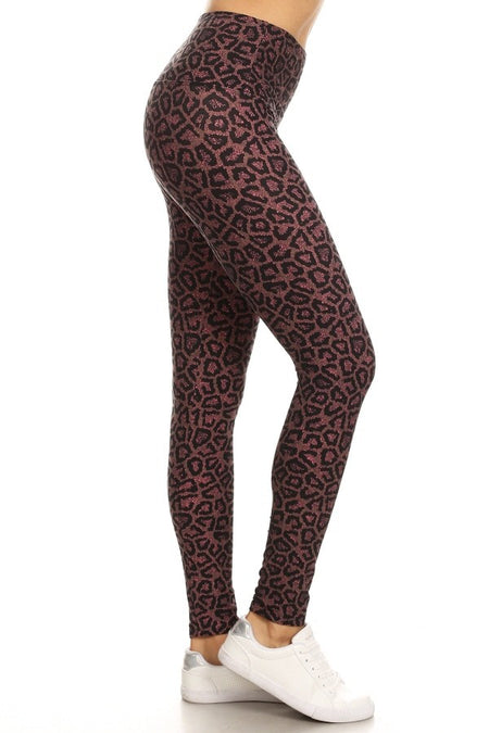 Yoga Waist 5" Houndstooth Print Leggings