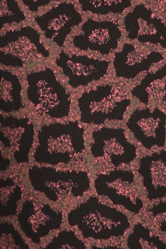 Yoga Waist 5" Brown Cheetah Print Leggings