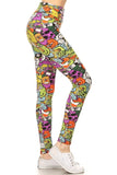 Graffiti Print Leggings