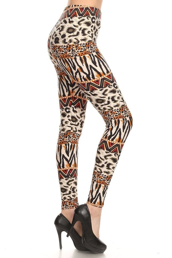 Cheetah Tribal Print Leggings