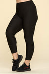 Yoga Waist Solid BUBBLE Textured Active Leggings with POCKETS