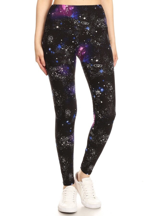 Yoga Waist 5" Boho Galaxy Print Leggings