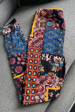 Multicolor Boho Elephant Print Leggings