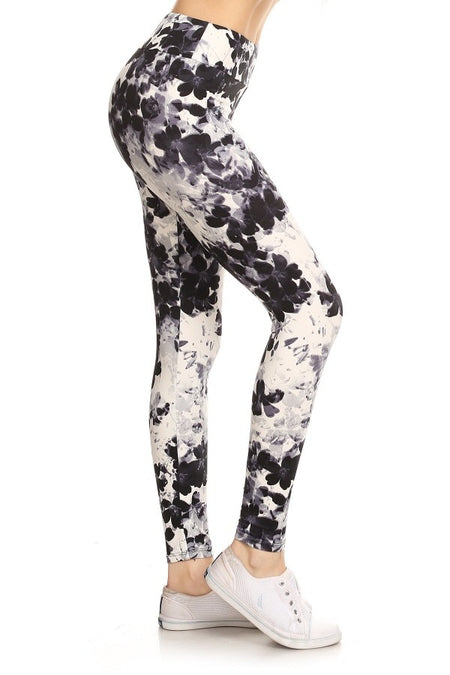 Solid Color 3" Yoga Waist QUEEN SIZE Basic Leggings