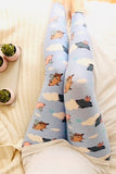 Flying Piglet Print OS Leggings