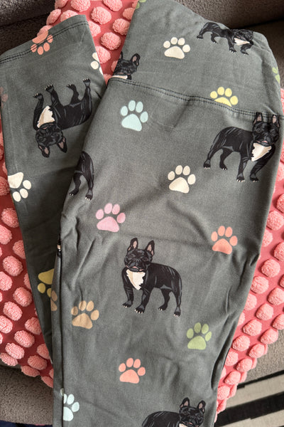 French Bulldog Print Leggings