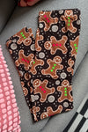 Gingerbread Print CURVY SIZE Leggings