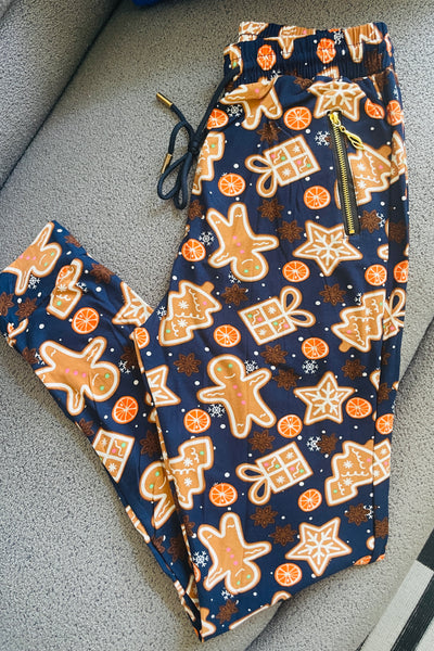 Gingerbread Cookie Print Christmas Print Harem Pants