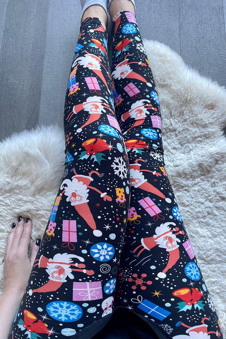 Christmas Mood Print Queen Size Leggings