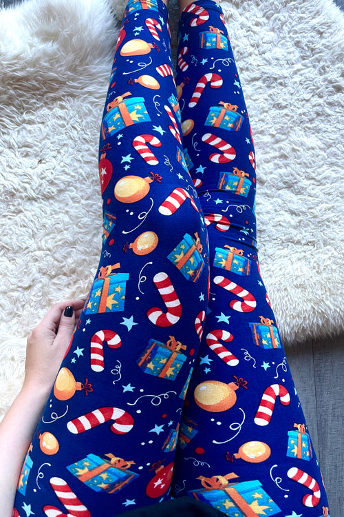 Holiday Gifts Print Leggings